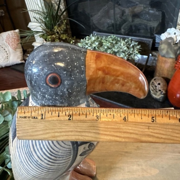 10” x 5” Vintage Tonala Mexican Pottery Signed Solis Folk Art. - Picture 6 of 7